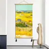Pintura Pendurada de Borla de Cipreste Chinês de Alta Definição Pintura Pendurada de Colheita de Campo Pintura de Decoração para Hotel Quarto Mesinha de Cabeceira Sala de Estar Entrada Casa