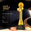 Fabricación de Trofeos de Cristal de Resina Creativo Premio de Competencia para Reunión Anual Conmemoración Pequeño Anfitrión Infantil Discurso Honor para Reunión Anual