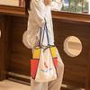 Nova Sacola de Compras de Supermercado Dobrável, Sacola de Compras Portátil e Ecológica, Bolsa de Mão Feminina, Bolsa de Armazenamento de Viagem de Grande Capacidade