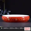 Maceta hidropónica de cobre extra grande para flores, cuenco con hoja de loto, flor de loto, maceta especial, hada del agua, cerámica, diámetro grande, bambú rico, cuenco redondo