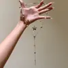 Colar com Pingente de Pérola Estrela Gota d'Água Moda Coreana Nicho Corrente da Clavícula Versátil Joias Personalizadas de Alto Padrão Atacado