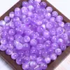 Resina Imitação Olho de Gato que Muda de Cor 10-16mm Contas Redondas Glitter Fino Furo Reto Contas Soltas Material para Fazer Pulseiras DIY Feitas à Mão