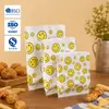 Sacolas personalizadas descartáveis para viagem para produtos de panificação transfronteiriços, apresentando fundo pontudo, revestimento resistente a óleo e material de papel kraft