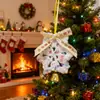 Sino de Vento Floco de Neve Pingente para Árvore de Natal 2025 Presente de Natal Arranjo de Atmosfera Pingente de Floco de Neve para Árvore de Natal Árvore de Natal