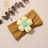 Banda para el pelo para fontanela de bebé estilo europeo y americano, diadema de flores de estilo occidental para niña, gorro para fontanela de bebé niña