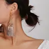 Pendientes de playa de estilo étnico con lentejuelas geométricas de aleación y borlas, joyería transfronteriza europea y americana.