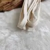 Fabricantes suministran cuerda plana de algodón blanco cremoso cuerda para la cintura cinturón trenzado de doble capa cuerda para la cintura de ropa cuerda para sombrero venta al por mayor