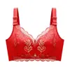 Año de nacimiento ropa interior roja grande femenina Novia boda pecho pequeño push up pecho pecho pecho sin aro de acero sujetador traje de lencería