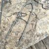 Soporte simple soporte de hierro insertado en el suelo soporte para caña de pescar caña de pescar de mar soporte para caña de lanzar enchufe de soporte de hierro insertado en el suelo para caña de mar equipo de pesca
