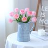 Suministro transfronterizo pu mini Flor de simulación de tulipán pequeña fresca decoración del hogar ramo de tulipanes al por mayor