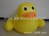 Pato inflable amarillo de PVC para agua, montaje en fila flotante, para adultos y niños, exportación al por mayor a Europa y Estados Unidos