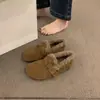 Zapatos Birkenstock de cuero suave retro estilo Mori girl para mujer, forrados de felpa, nueva colección otoño/invierno 2024, con aumento de altura interior y forro cálido de algodón