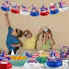 Adornos de Panal Decorativos para el Día de la Independencia Transfronterizos, Decoraciones de Mesa para Fiesta del Día Nacional Americano, Panal del Día de la Independencia