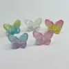 Nuevo Anillo de Mariposa Transparente de Cristal Lindo de Moda para Celebridades de Internet, Anillo Accesorios para Fotos Atmosféricos, Estilo Ins