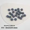 Colección de Cuentas Redondas Acrílicas de Color Sólido Pulsera Collar Cadena para Teléfono Móvil Cuentas Agujero Recto Básico Joyería Colorida Cuentas Sueltas
