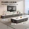 Mueble de TV para Sala de Estar, Adecuado para Apartamentos Pequeños, Lujo Ligero Nuevo Modelo 2026, Conjunto Moderno Minimalista de Mesa de Centro y Mueble de TV de Pie