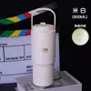 Copo Térmico de Grande Capacidade com Alça e Canudo, Copo de Gelo com Revestimento Interno de Cerâmica, Copo de Água para Atacado com Revestimento Interno de Aço Inoxidável 316
