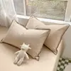 Nuevo Juego de Fundas de Almohada de Algodón Puro, Un Par para Uso Doméstico, Funda Interior para Relleno de Almohada 100% Algodón, Pieza Única