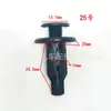 Fivela de forro de para-lama painel de porta coleção completa de vários tipos de clipe de parafuso de expansão alongado de plástico para para-lama de automóvel
