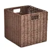 Cesta de Rattan dobrável para armazenamento caixa de armazenamento imitação de rattan caixa de armazenamento para roupas artigos diversos caixa organizadora para estudantes casa