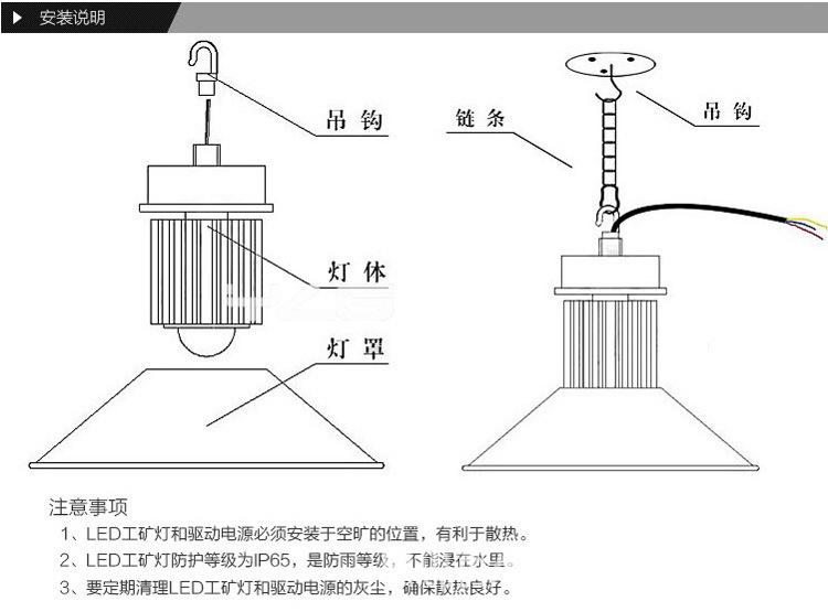 工矿灯安装