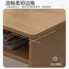 Mesa de centro para sala de estar, estilo nórdico, adecuada para uso doméstico, mesa auxiliar para sofá, diseño moderno y minimalista, patas de madera maciza, mesa de centro para dormitorio, también adecuada para apartamentos de alquiler