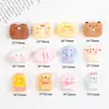 Accesorios para Joyería DIY Resina Dibujos Animados Simulación Animales Pequeños Pastel Crema Pegamento Imanes para Refrigerador Funda de Teléfono Pegatinas Accesorios