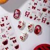 Cyansea Popular Transfronteiriça Laço de Cereja Gato Ano Novo Adesivos para Nail Art DIY Capa de Celular Tablet Decoração Adesivos