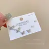 Pendientes de plata de ley S925 con circonita ultra brillante de alta gama para mujer, lujo ligero, exquisitos y elegantes, pendientes de botón populares al por mayor, estilo festivo