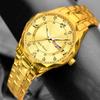 BANBONY Reloj para Hombre Calendario Inglés Caja de Diamante con Luminoso Resistente al Agua Moda Comercio Exterior Simple en stock Cuarzo