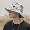 Chapéu de verão novo chapéu de pescador com estampa de anime, estilo japonês, chapéu de viagem casual para homens e mulheres, protetor solar, chapéu de marca da moda