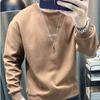 Suéter de cuello redondo para hombre, otoño e invierno, nuevo, informal, de manga larga, para hombre, ropa de moda para hombre