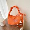 Bolso Pequeño Moderno y Sencillo para Mujer, Estilo Nuevo Otoño e Invierno 2023, Bolso de Hombro Fresco y Artístico, Bolso Bandolera Plisado de Axila para Viajeros
