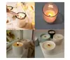 Mecha de madera para vela vela de madera Mimbre con soporte de hierro fabricación de velas DIY Madera Mimbre cera de soja cera de aromaterapia