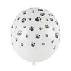 Balões Estampados de Animal de 12 polegadas Desenho Animado Patas de Cachorro da Selva Estampa de Leopardo Estampa de Vaca Decoração de Festa Suprimentos Balões