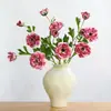 Flores Artificiales con Dos Cabezas, Decoración Vintage Estilo Europeo para Mesa Auxiliar de Comedor en Casa, Materiales para Arreglos Florales, Accesorios de Exhibición de Flores Artificiales, Loto Expuesto