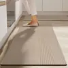 Tapete para Piso de Cocina, Antideslizante, Tapete Absorbente Especial, Sencillo y Resistente a Manchas, Lavable, Impermeable, Alfombra de Alta Gama para la Entrada, Tierra de Diatomeas