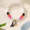 Nuevos Productos Yunjin, Populares en Europa y América, Pulseras Hechas a Mano con Cuentas para Halloween, Pulseras de la Serie Naranja del Festival de Fantasmas de Calabaza al por Mayor