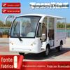 Double Row electric sightseeing parque de estacionamento área cênica entrega de veículo de transporte elétrico puxar picape elétrica carro de passeio elétrico