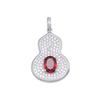 Plata de Ley S925 Nuevo Colgante de Granate Calabaza Fulu Nicho Lujo Ligero Moda Cadena para Clavícula de Niña