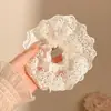 Goma para el pelo dulce floral estilo bosque para mujer, scrunchie grande suave y sofisticado estilo coreano, accesorio para el pelo de Instagram