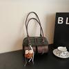 Bolsa de Almofada Simples Moda Retrô Transfronteiriça Outono e Inverno Casual Xadrez Nicho Tendência Temperamento Versátil Bolsa de Ombro Axila