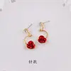 Conjunto de tres piezas de tocado de novia estilo coreano estilo Mori diadema accesorios para el cabello rojos diadema Xianmei accesorios para vestido de novia