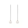 Pendientes Largos de Borla con Zirconia y Perlas de Alta Gama, Diseño de Nicho, Versátiles y Elegantes