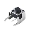 Botão de Montagem Lateral Tianhan 6*6*5H com Suporte Interruptor Tátil Pressão Lateral Botão de Suporte 6X6 Botão de Plug-in