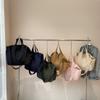 Bolso bandolera simple de color sólido y gran capacidad, nuevo estilo transfronterizo, bolso de mano de tela para viajero, bolso de hombro moderno para estudiantes y mujeres