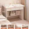 Mesa de computador de mesa pequeno quarto de estudante casa simples mesa moderna estante mesa integrada pequeno apartamento escrivaninha