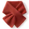 100% cachemira 2026 otoño e invierno nuevo para mujer color liso versátil perforado cálido calentador de cuello bufanda tejida triangular