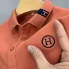 Camisa Polo para Hombre Verano Casual Nuevo Estilo Bordado Cuello Campana Moda Holgada Manga Corta Camiseta con Bordado Versátil Moderna