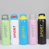 Deportes de Ocio al Aire Libre Botella de Agua Portátil para Negocios Taza de Agua con Popote de Pico de Pato Acero Inoxidable 304 Termo con Popote al Vacío